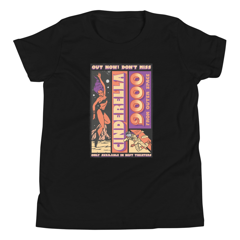 Cinderella 9000 - Retro Astronaut Youth Staple Tee