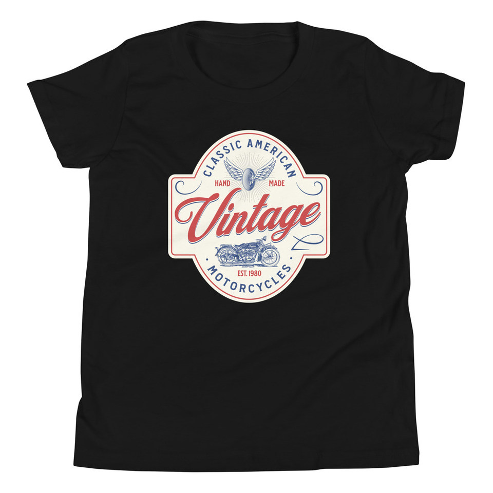 Classic American Motorcyles - Vintage Youth Staple Tee