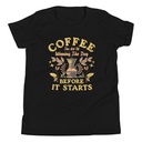 Coffee, The art of Winning The Day Youth Staple Tee