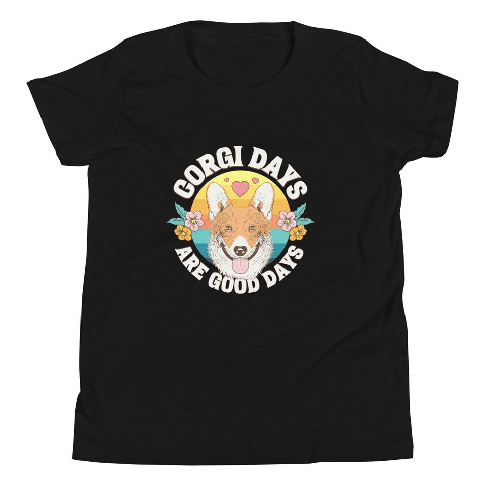 Corgi Days - Funny Animal Youth Staple Tee