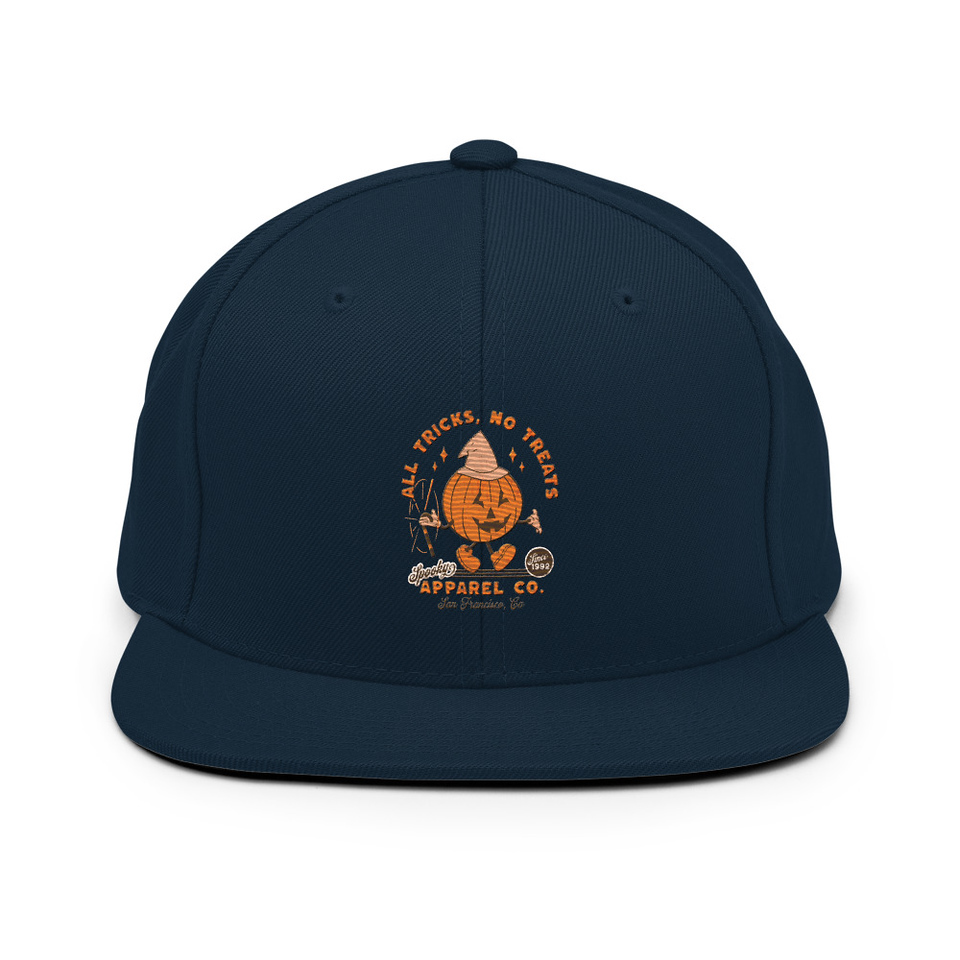 All Tricks No Treats - Pumpkin Mascot Classic Snapback