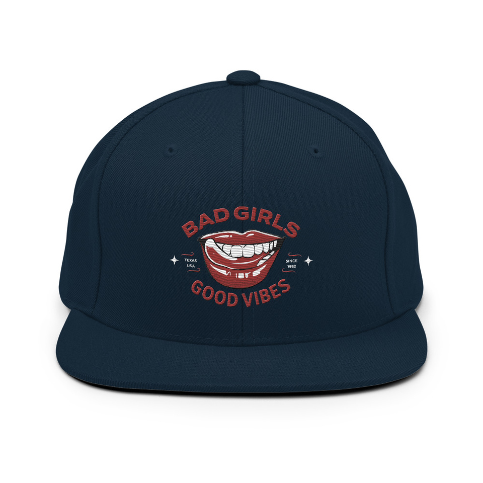 Bad Girls Good Vibes - Sexy Lips Classic Snapback