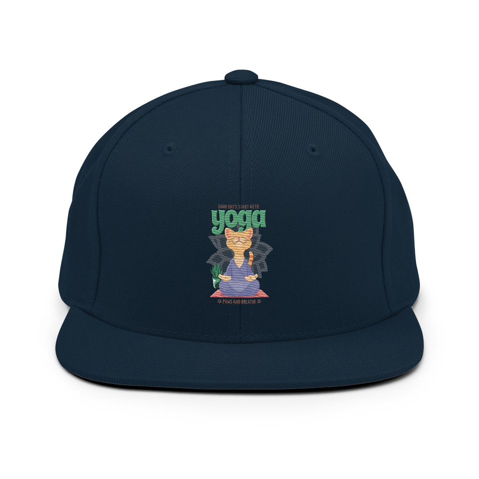 Cat Yoga - Cute Meditation Classic Snapback