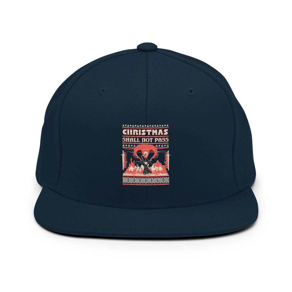 Christmas Shall Not Pass - Flaming Wizard Classic Snapback