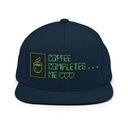 Coffee Completes Me - Neon Heart Classic Snapback