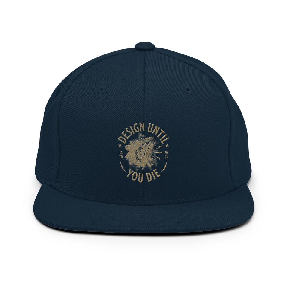 DESIGN UNTIL YOU DIE Classic Snapback