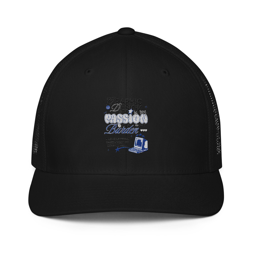Anti-design  Closed-Back Trucker Cap