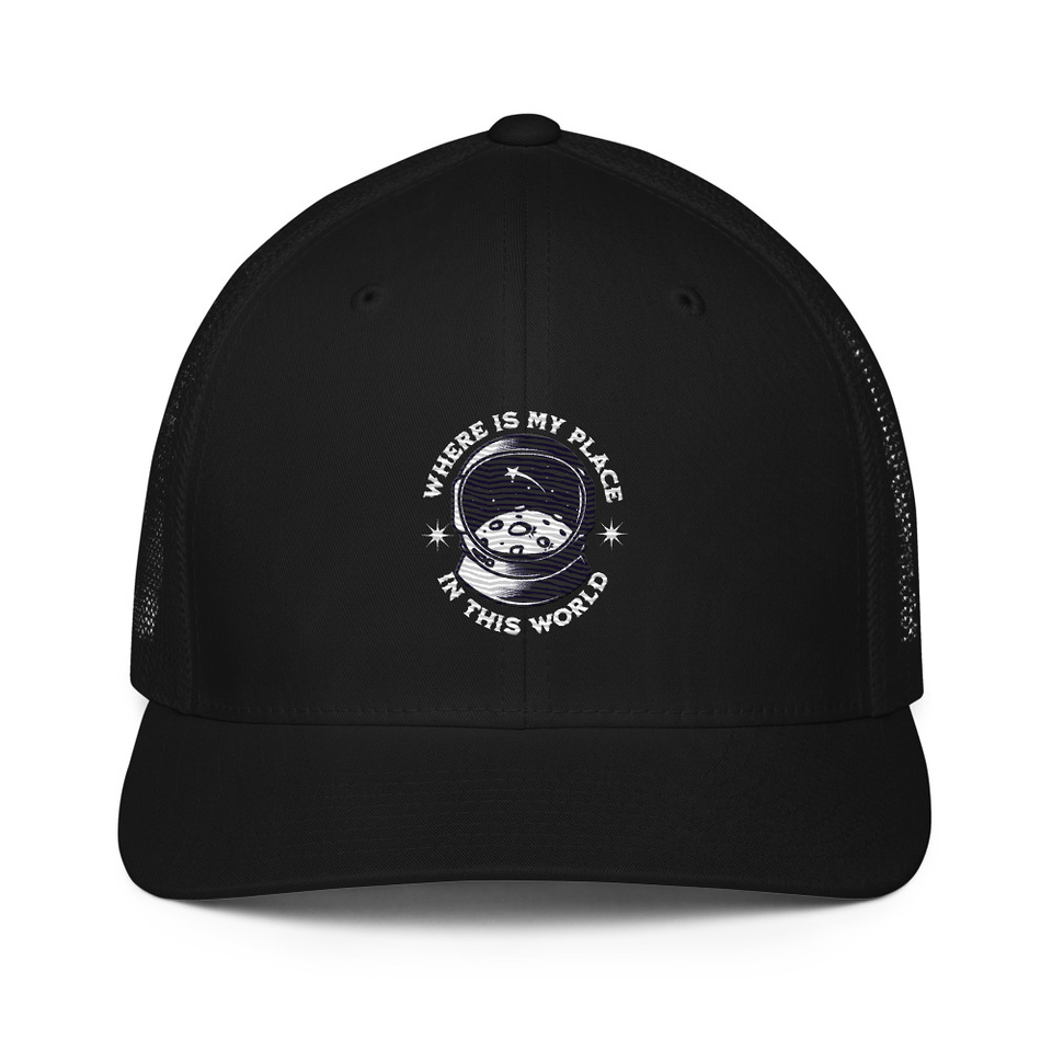 Astronaut Closed-Back Trucker Cap