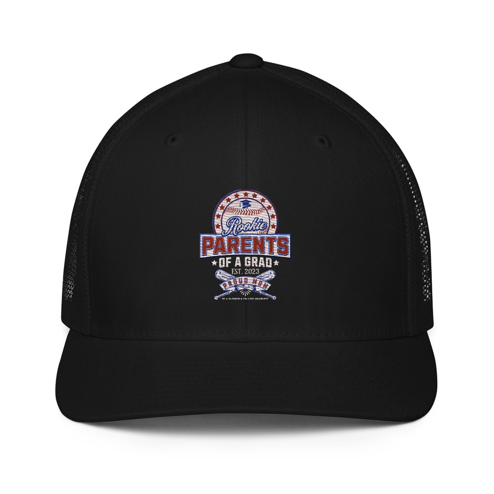 Baseball Mom Of A Graduate Closed-Back Trucker Cap