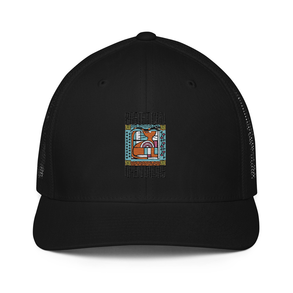 Bastet can Open Doors Closed-Back Trucker Cap