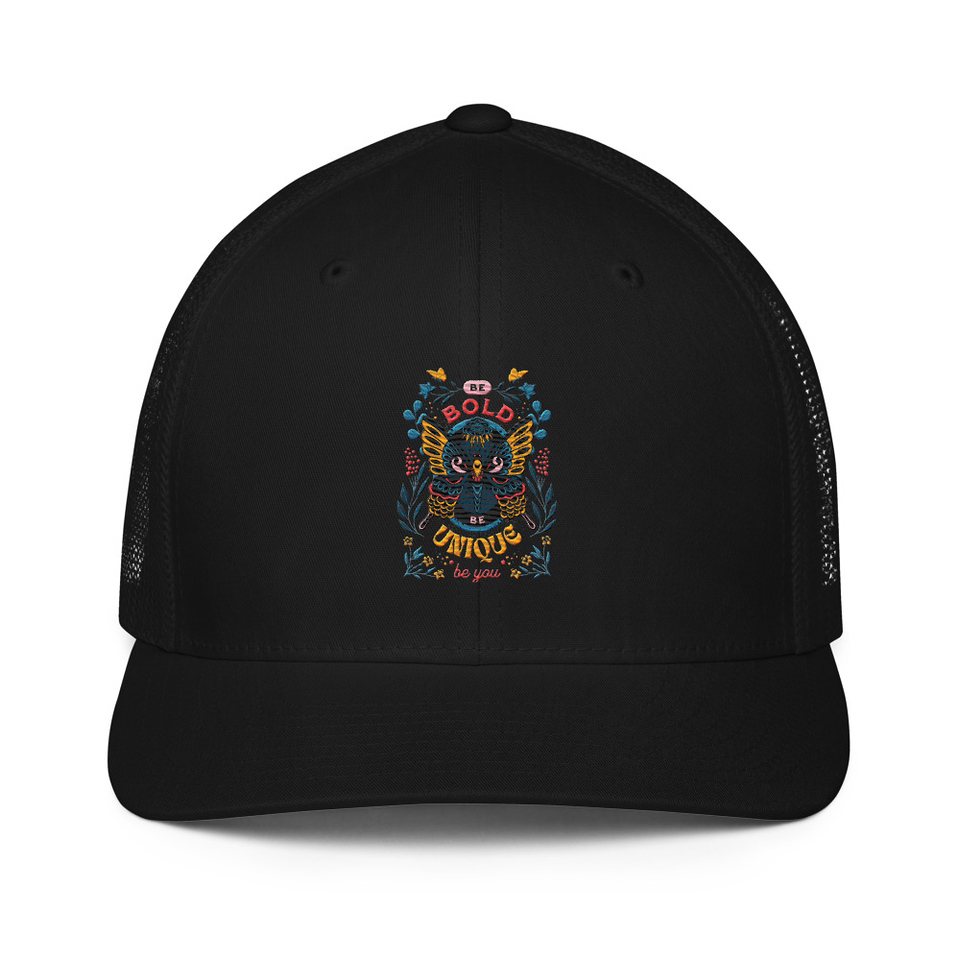 Be Bold Be Unique Closed-Back Trucker Cap