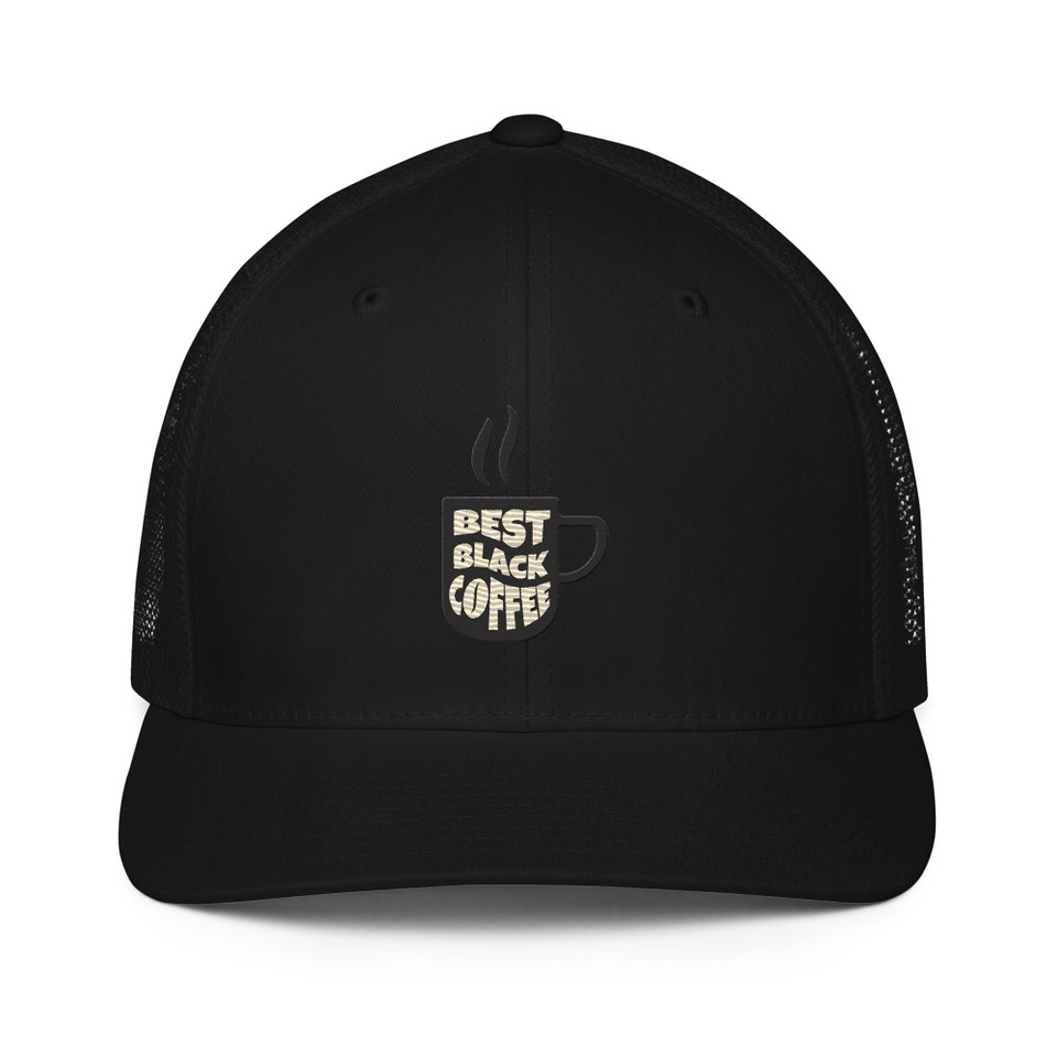 Best Black Coffee - Hot Cup Closed-Back Trucker Cap