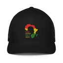 Black History Month - African Continent Closed-Back Trucker Cap