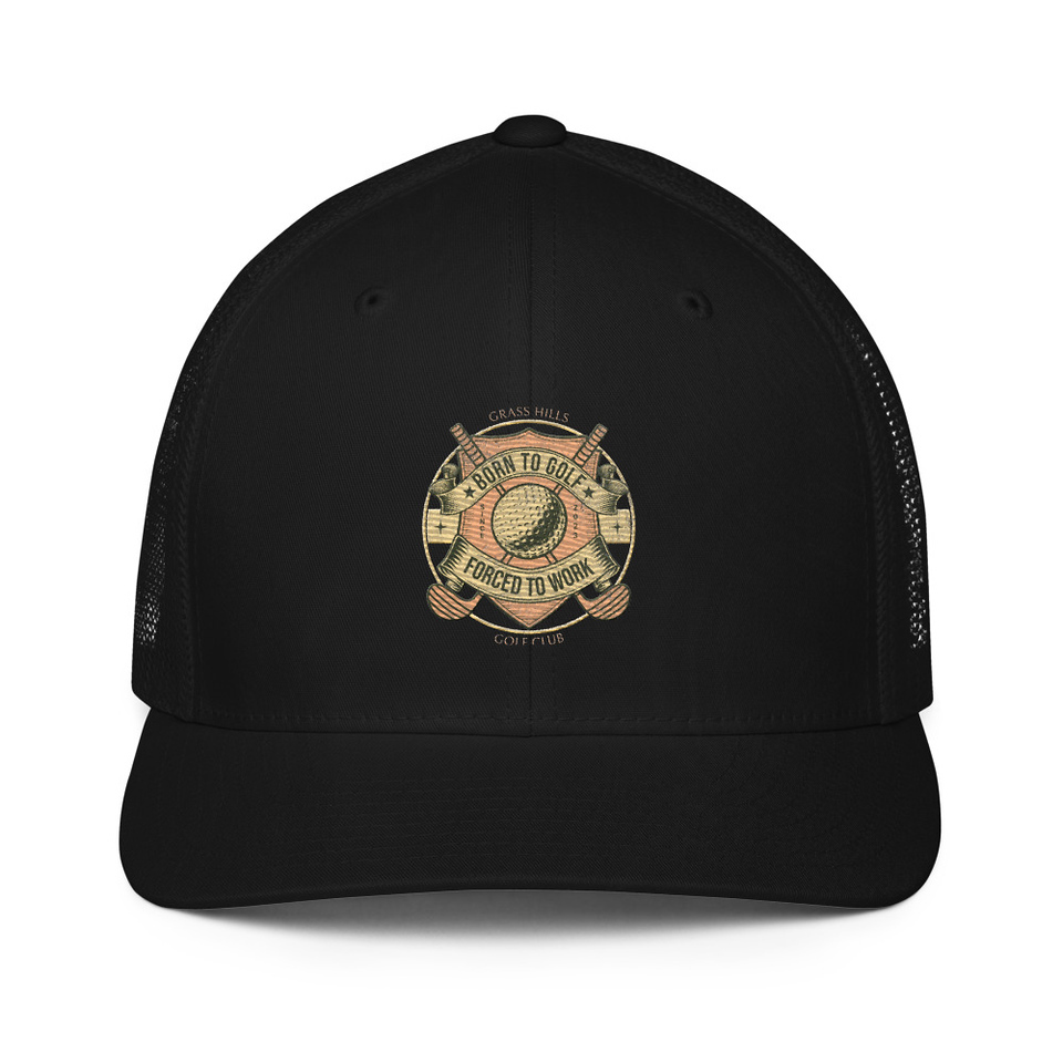 Born To Golf Closed-Back Trucker Cap