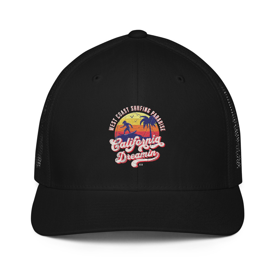 California Dreamin - Beach & Surf Closed-Back Trucker Cap