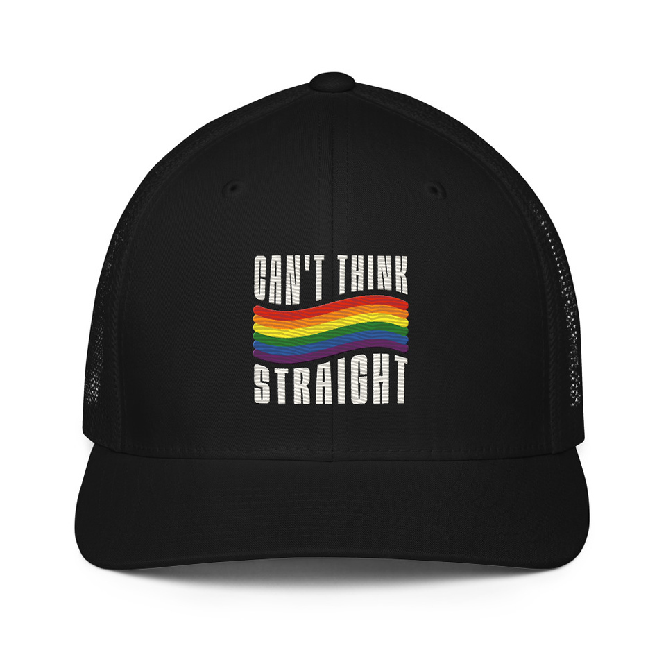 Can't Think Straight Closed-Back Trucker Cap