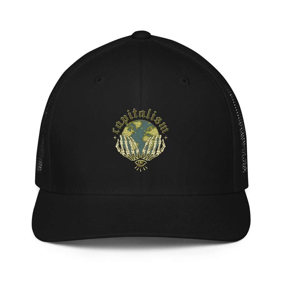 Capitalism - Earth Closed-Back Trucker Cap