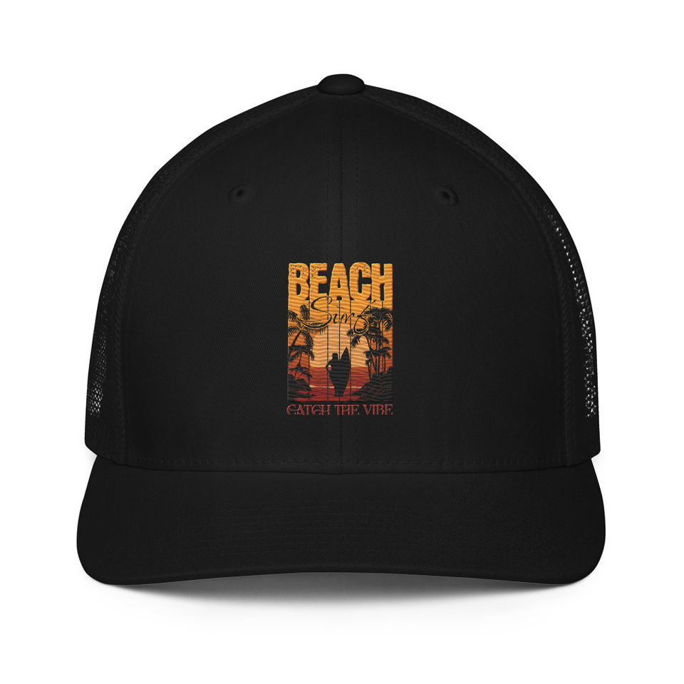 Catch the Vibe Closed-Back Trucker Cap