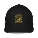 Caution Signs - Yellow Traffic Sign Closed-Back Trucker Cap