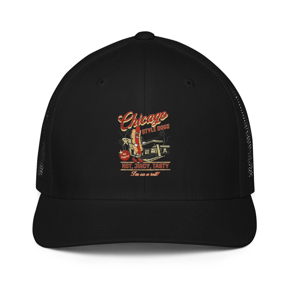 Chicago Style Hot Dogs Closed-Back Trucker Cap
