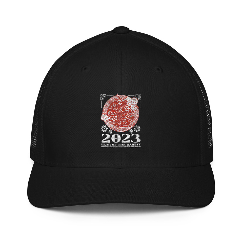 Chinese Lunar Year - Rabbit Closed-Back Trucker Cap
