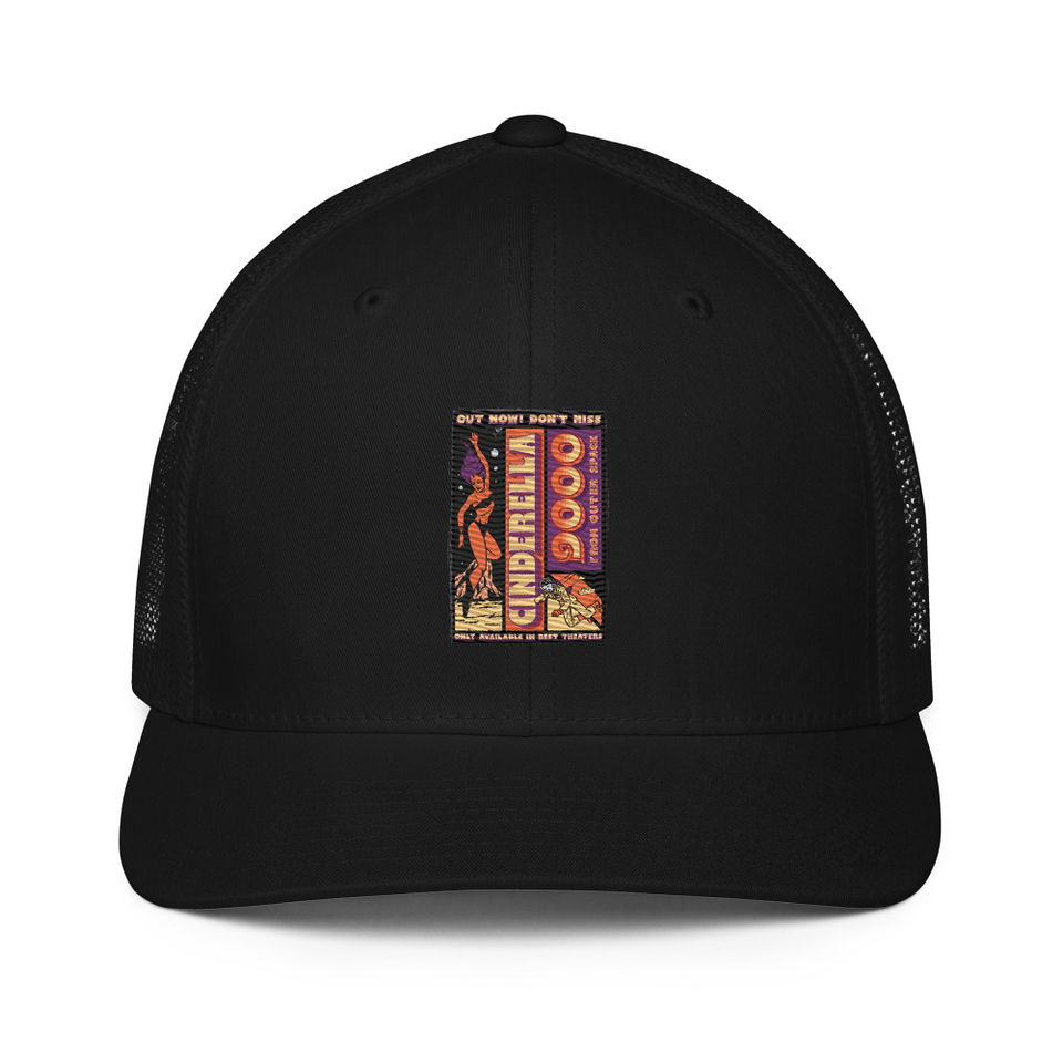 Cinderella 9000 - Retro Astronaut Closed-Back Trucker Cap