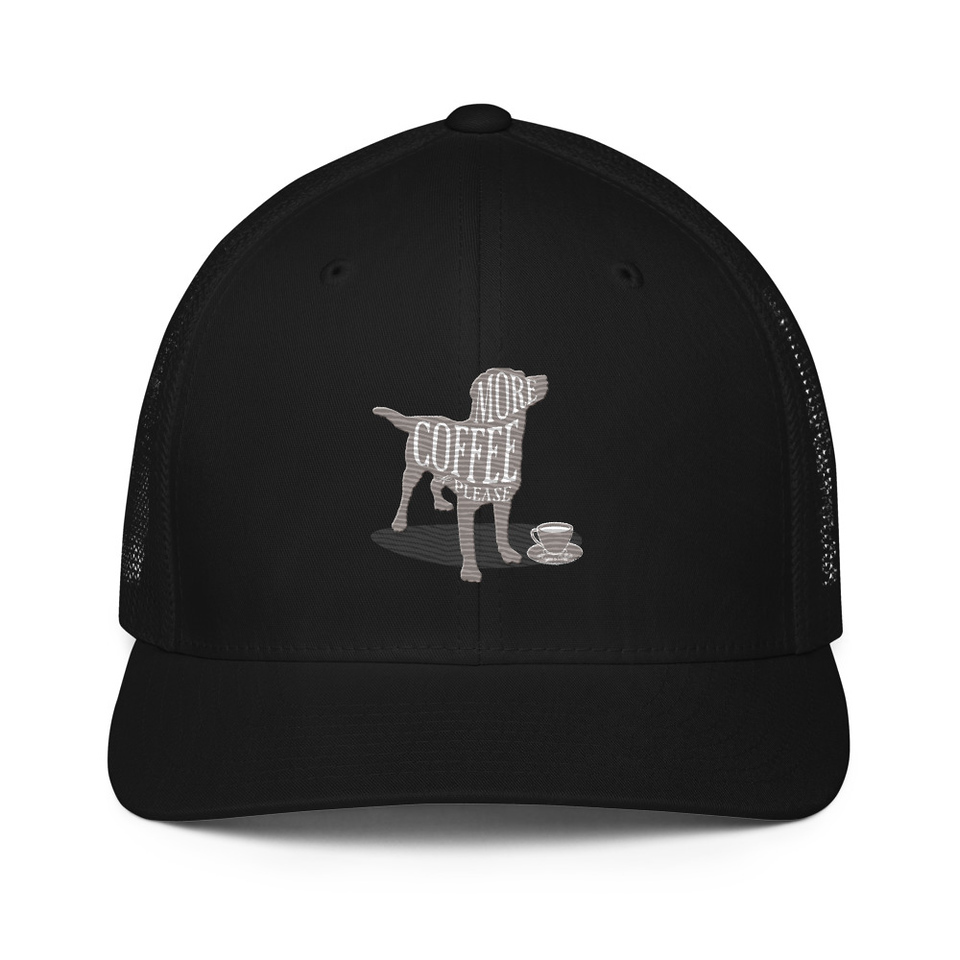 Coffee Dog Closed-Back Trucker Cap