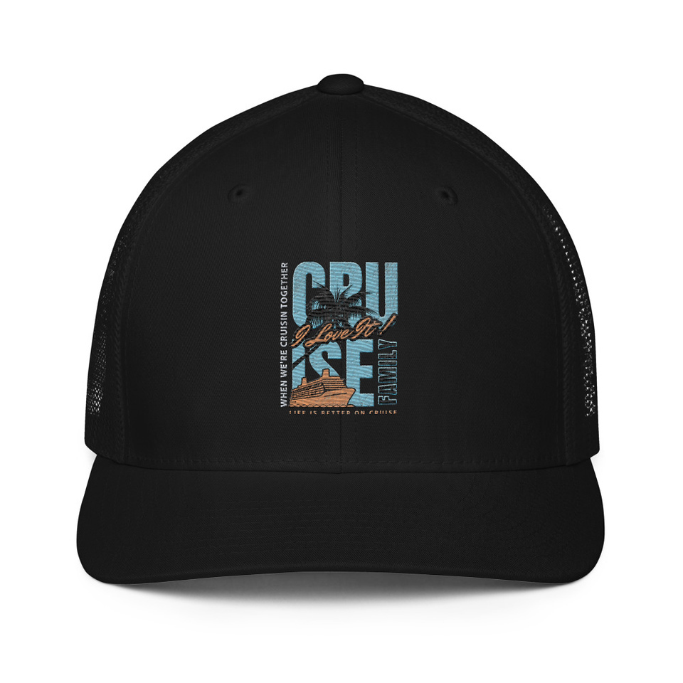 Cruise Ship Closed-Back Trucker Cap