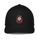 Customs Garage - Flaming Skull Closed-Back Trucker Cap