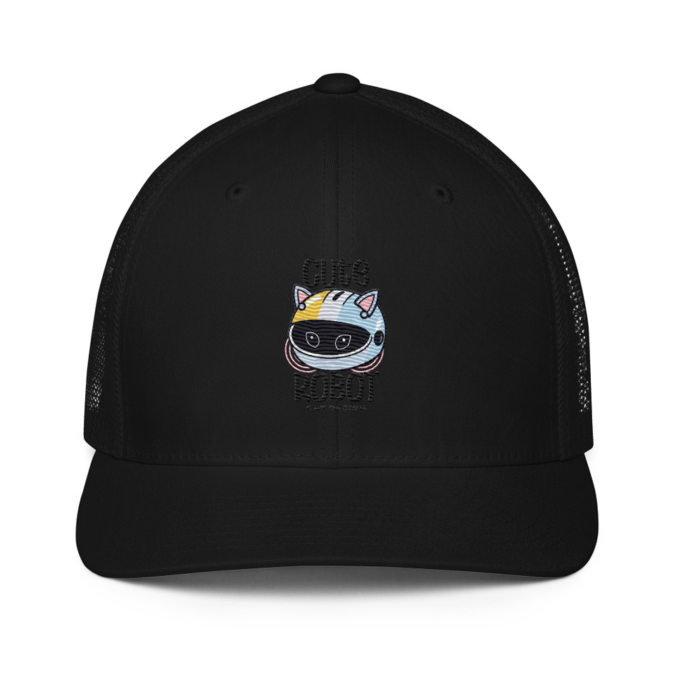 Cute Cat - AI Closed-Back Trucker Cap