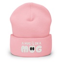 A Hug in a Mug - Funny Cartoon Cuffed Beanie