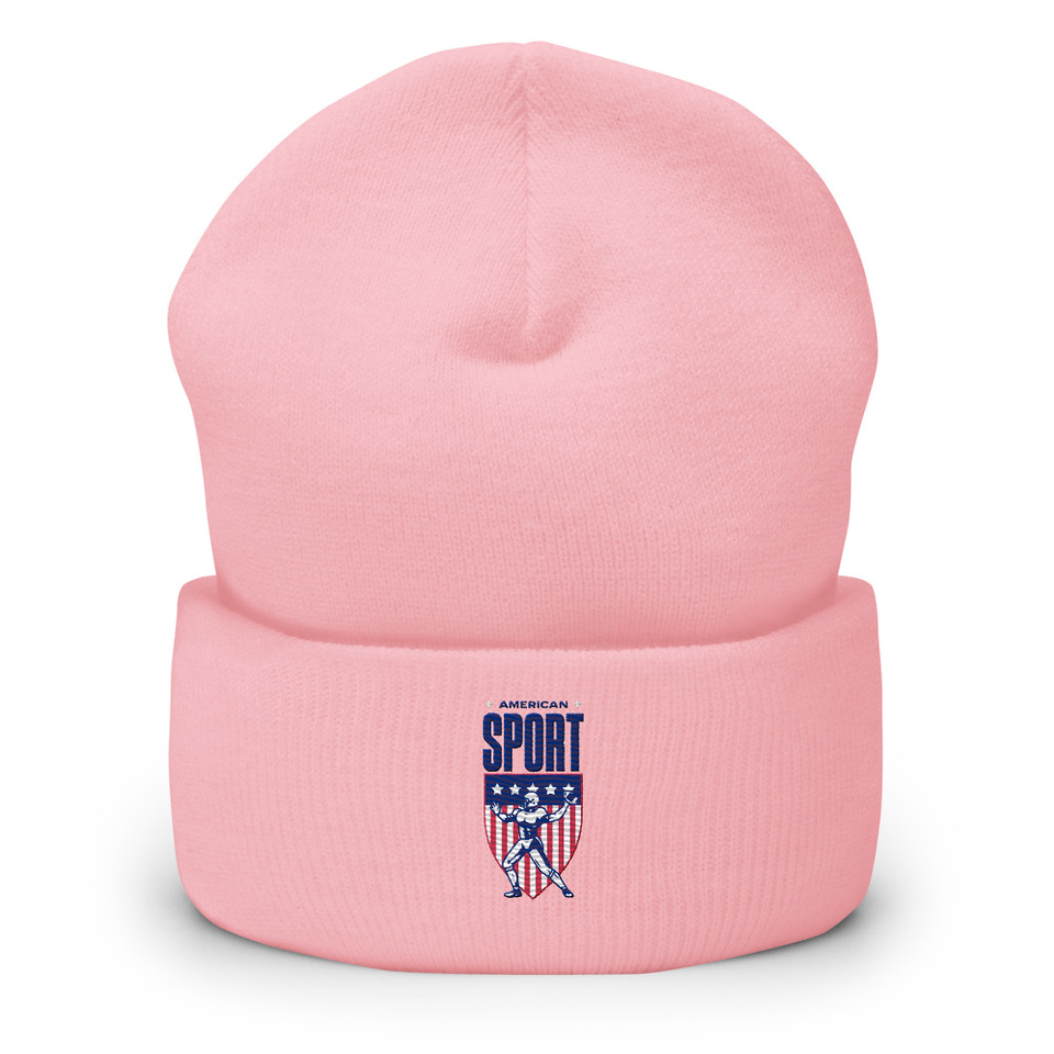 American Football Sport Cuffed Beanie