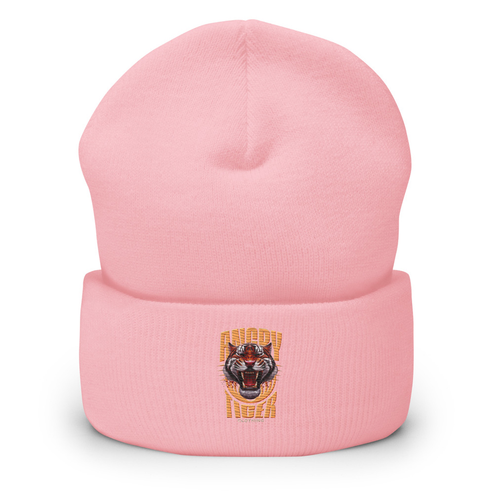 Angry Tiger - AI Cuffed Beanie