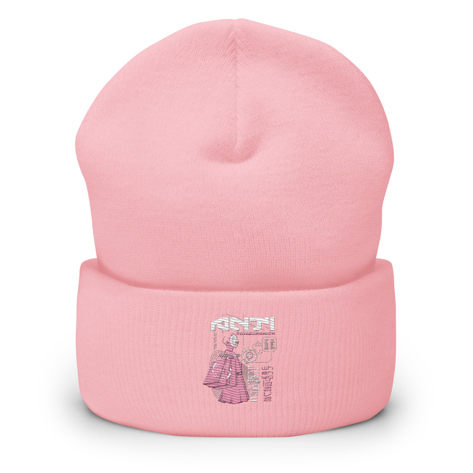 Anti Consumerism - Futuristic Cuffed Beanie