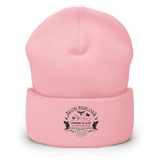 Arathi Honor Badge - Veteran Cuffed Beanie (Baby Pink)
