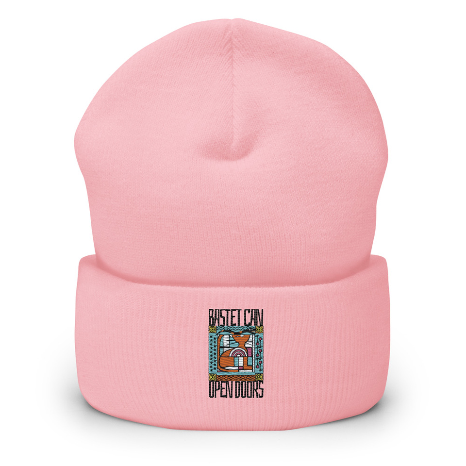 Bastet can Open Doors Cuffed Beanie