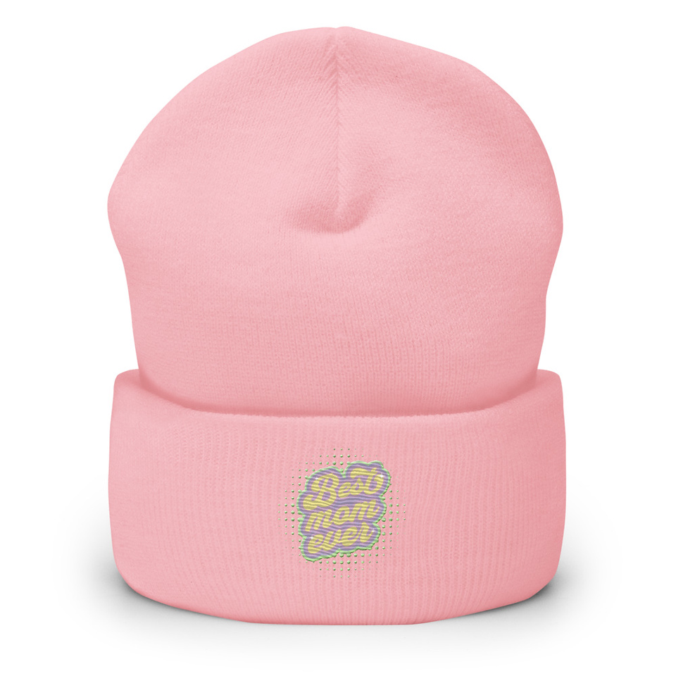 Best Mom Ever - Retro Typography Cuffed Beanie