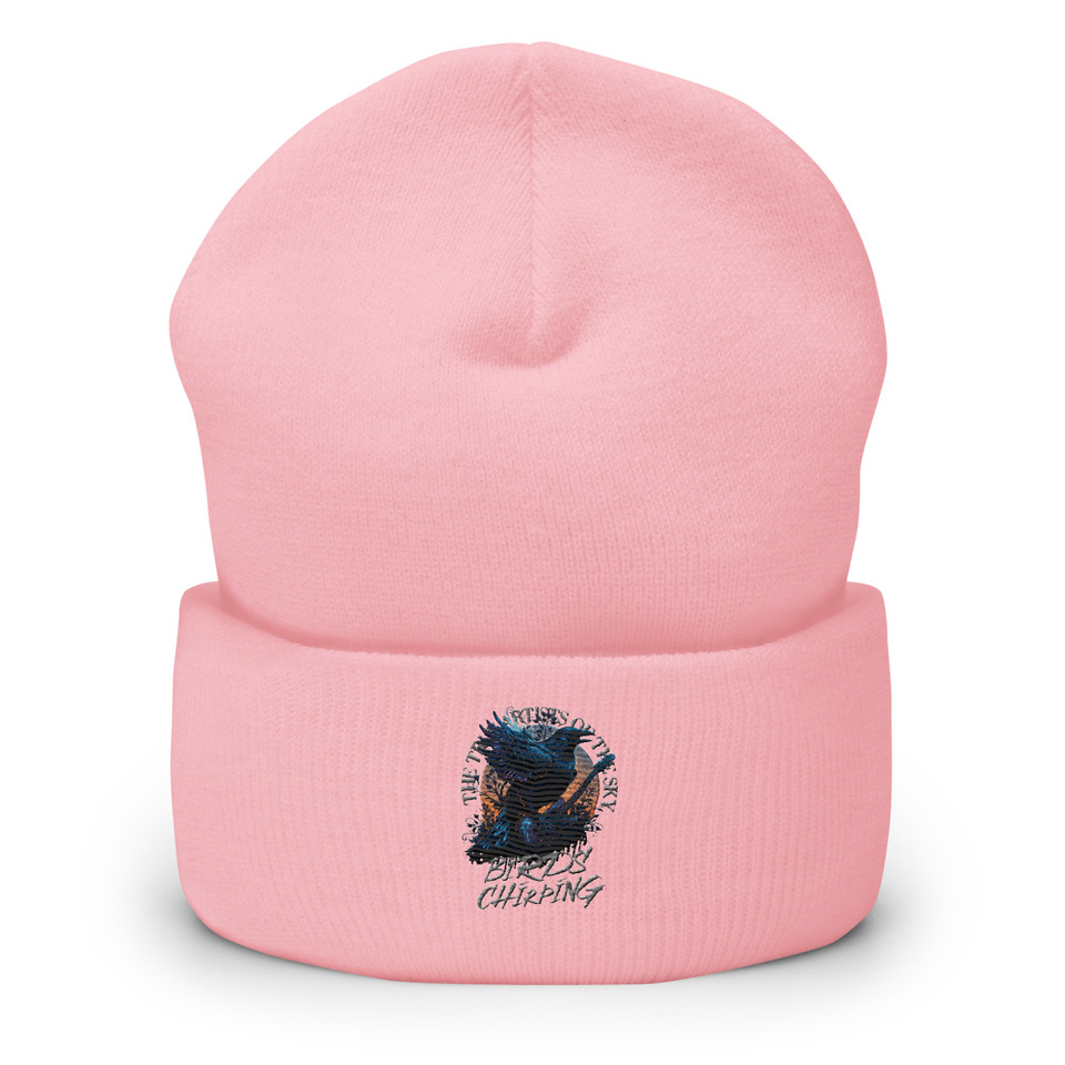 Birds Chirping Cuffed Beanie