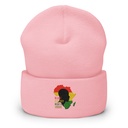 Black History Month - African Continent Cuffed Beanie
