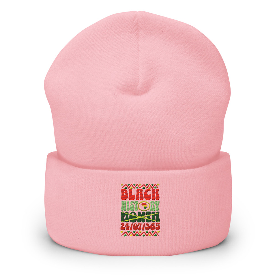 Black History Month Cuffed Beanie