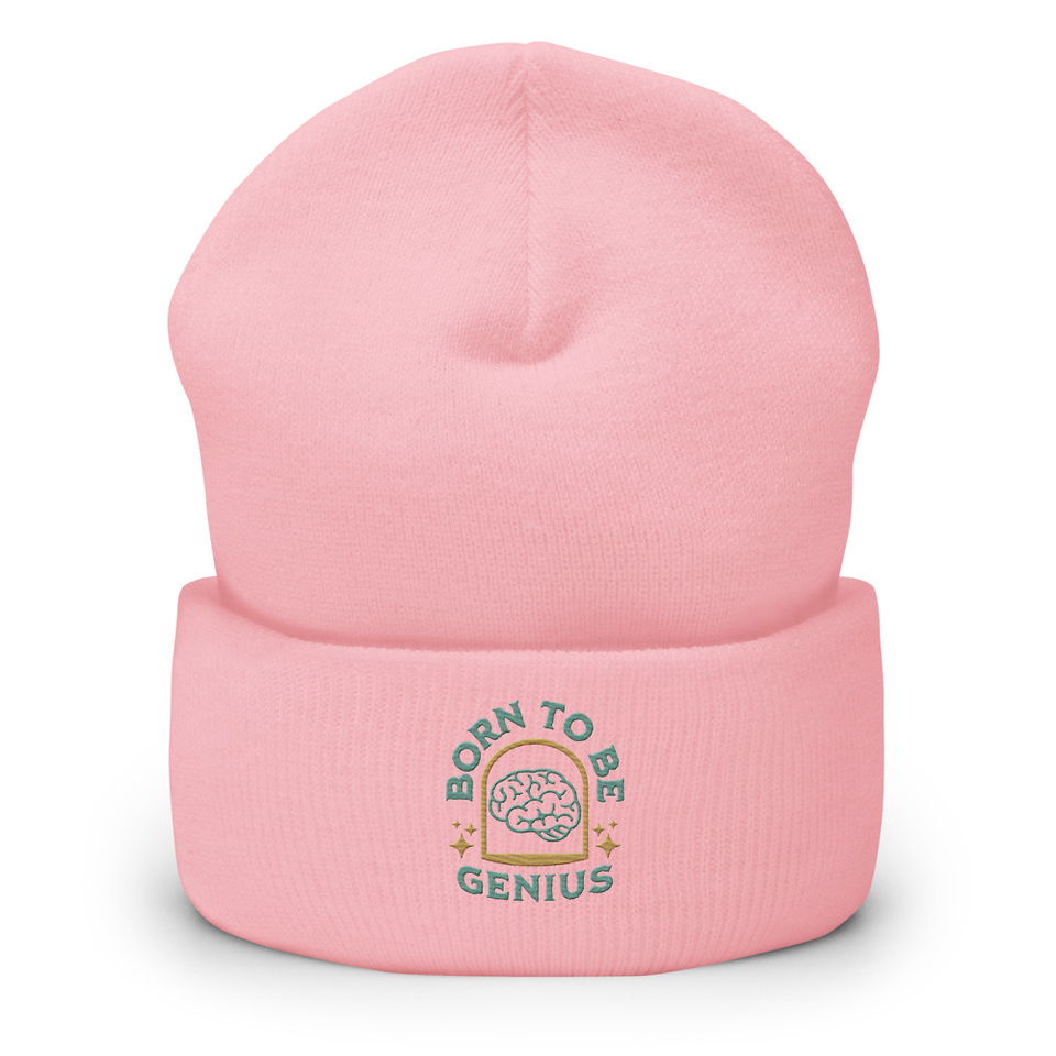 Born To Be Genius - Brain Cuffed Beanie