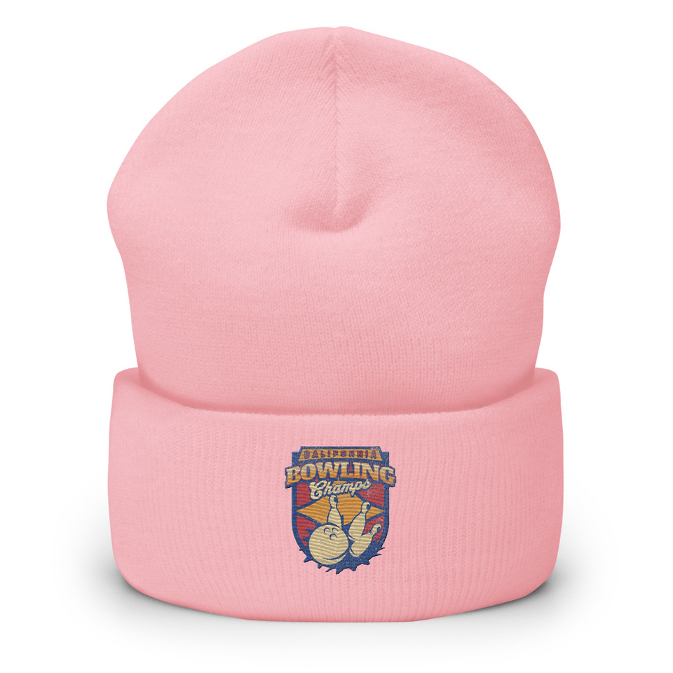 Bowling Championship - Retro Athlectic Sports Cuffed Beanie