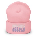 Breathe Deeply Cuffed Beanie