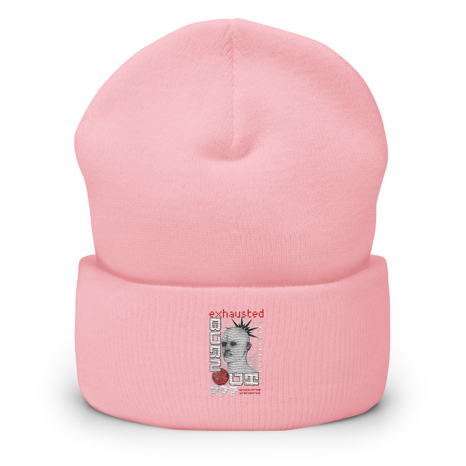 Burn Out - Futuristic 3D Head Cuffed Beanie