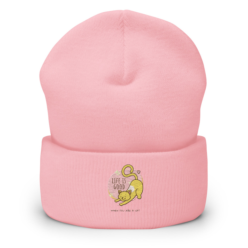 Cat Life - Humor Cuffed Beanie