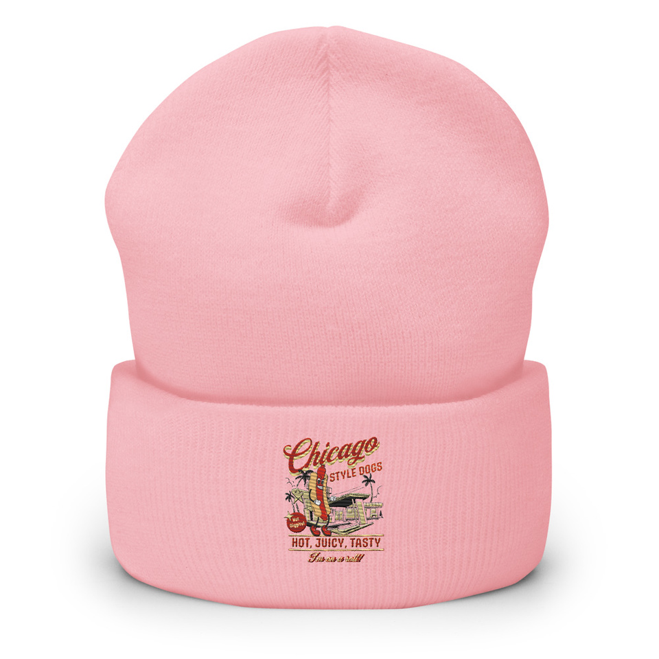 Chicago Style Hot Dogs Cuffed Beanie