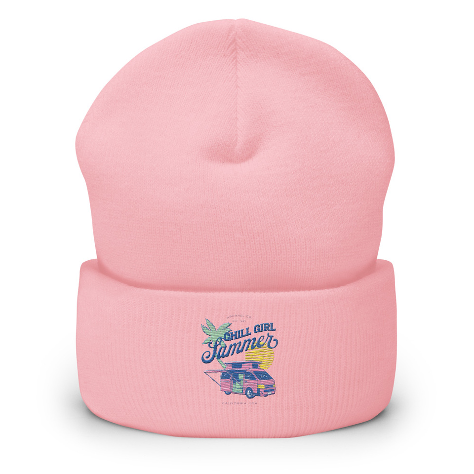 Chill Girl Summer Cuffed Beanie