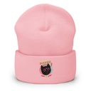 Cyber Cat - Neon Color Cuffed Beanie