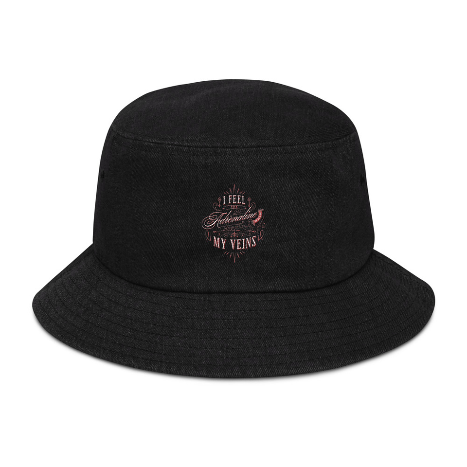 Adrenaline in my Veins - Victorian Denim Bucket Hat