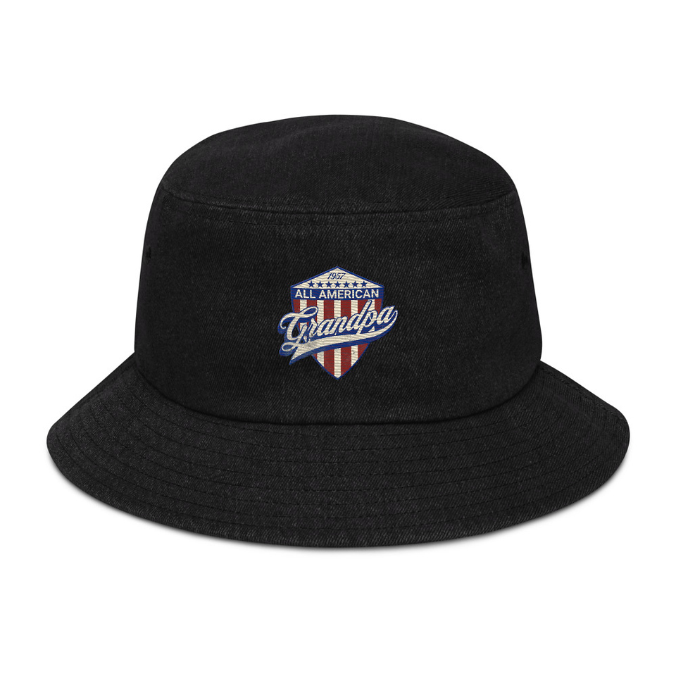 all american grandpa Denim Bucket Hat